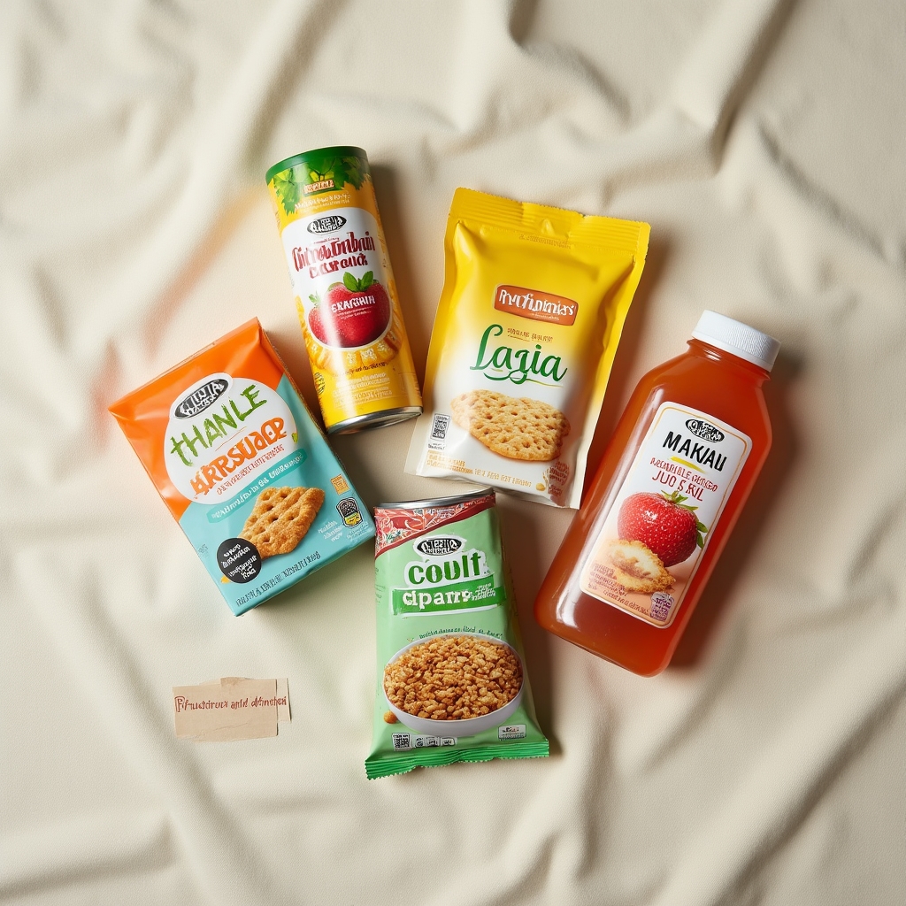 Collection of food products with natural claims on their labels